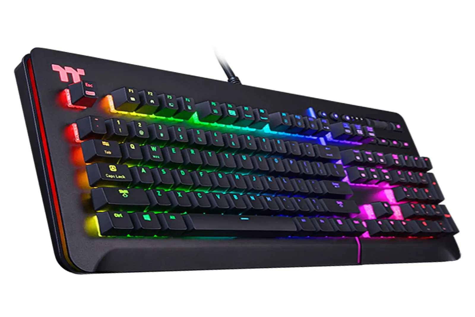 کیبورد گیمینگ با نورپردازی RGB و طراحی مدرن