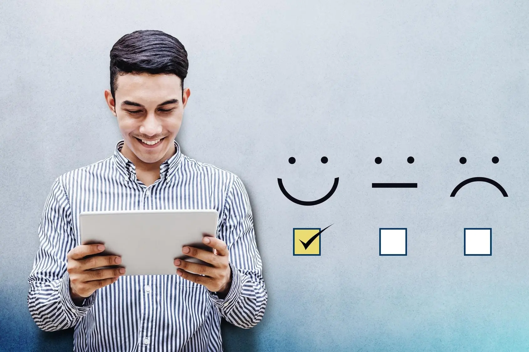 نمودار نشاندهنده رابطه بین کیفیت خدمات و وفاداری مشتری
