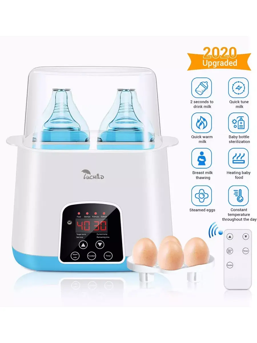 دستگاه استریل کننده بخار شیشه شیر با ظرف چندتایی برای استریل کردن وسایل تغذیه نوزاد