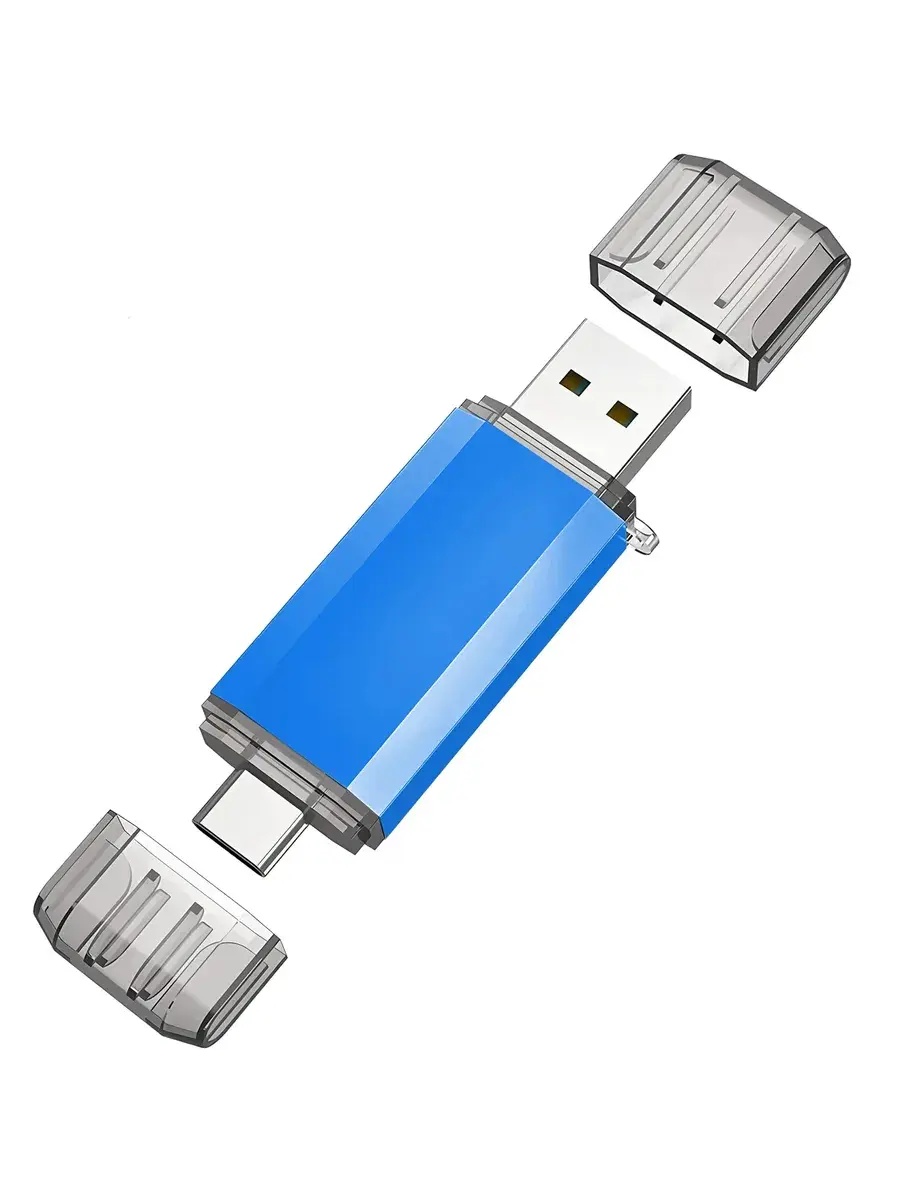فلش‌درایو متصل به پورت USB کامپیوتر