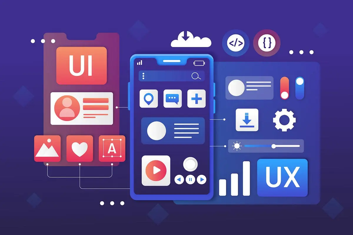 نمونه محصولات دیجیتالی با طراحی UI پیشرفته