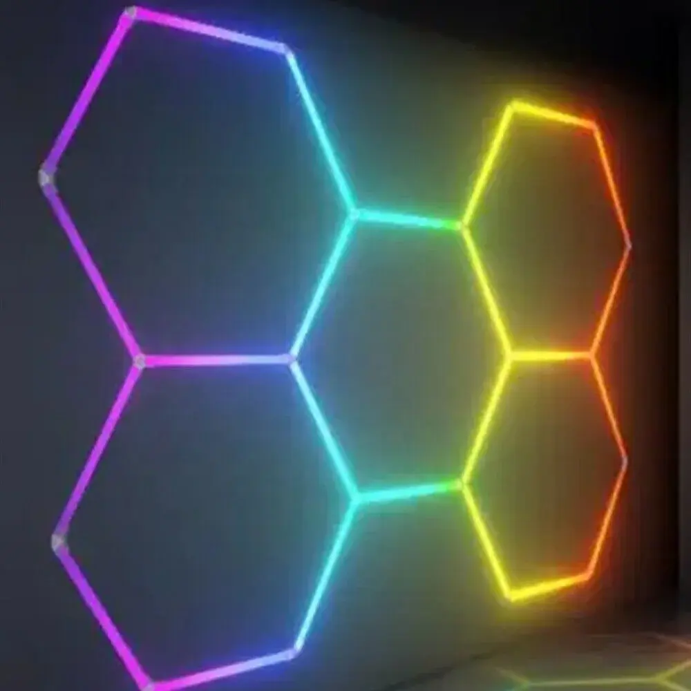 نور RGB هگزاگون برای نورپردازی گسترده در فضاهای بزرگ