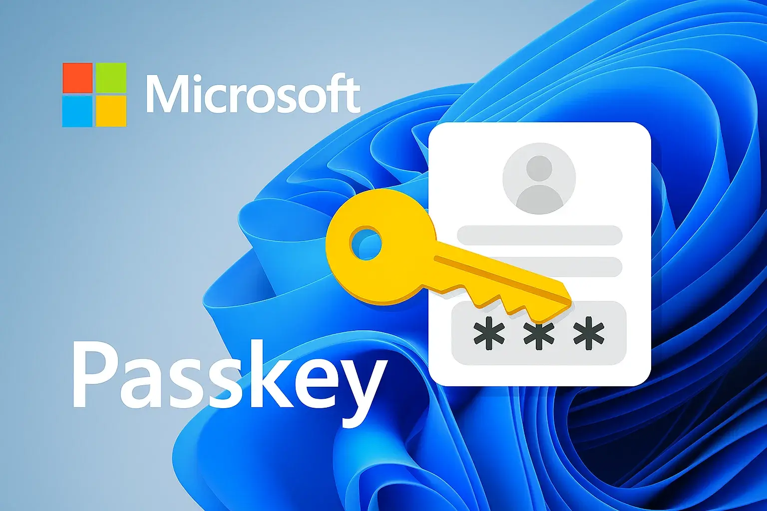 نمای سیستم عامل ویندوز مایکروسافت با پیادهسازی Passkey به عنوان مثالی از گسترش این فناوری