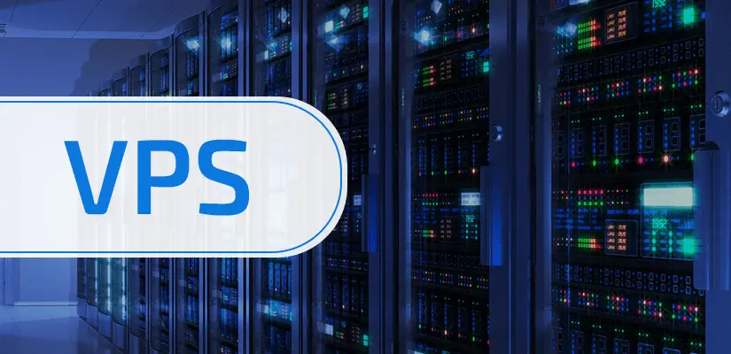 نمایی از پنل مدیریت یک سرور مجازی VPS با دکمه‌های مختلف برای پیکربندی و کنترل منابع