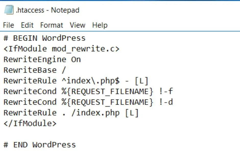 نمونه‌ای از کدهای رایج در فایل htaccess برای وردپرس