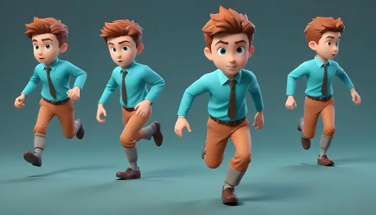انیمیشن شخصیت تجاری سه‌بعدی برای تبلیغات کسب‌وکار