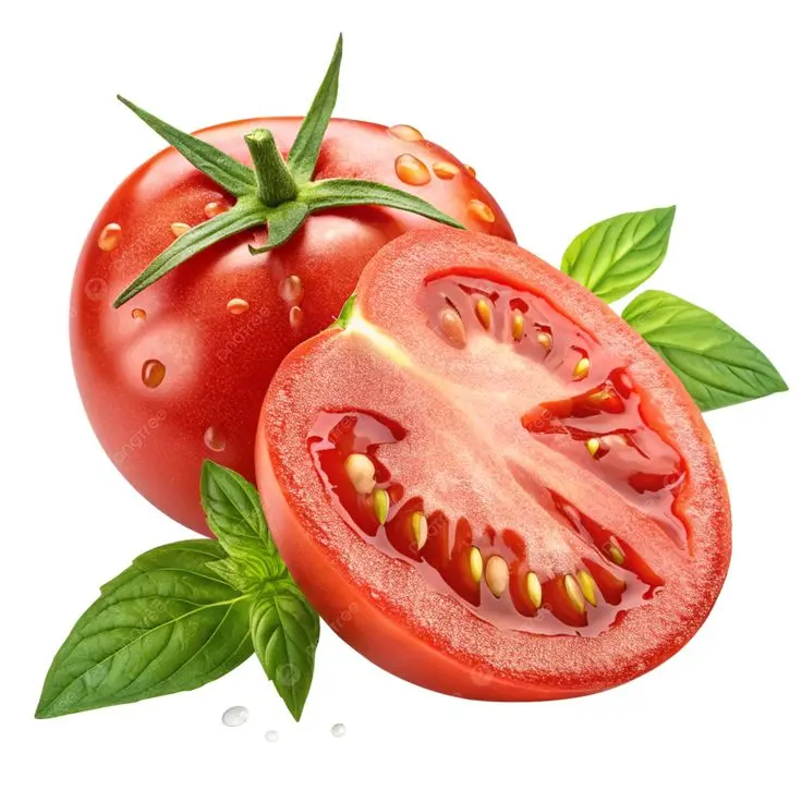 گوجه فرنگی‌های پخته شده در یک سس خوشمزه