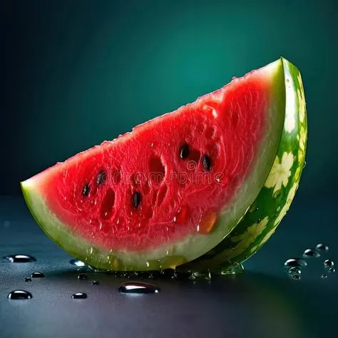 خربزه برش خورده با قسمت‌های تازه و سفید رنگ