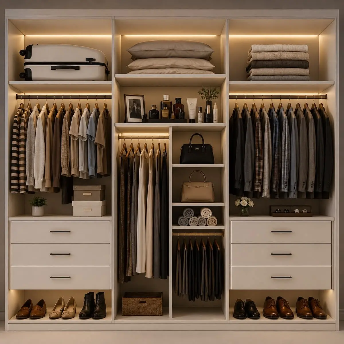 نمونه‌ای از کابینت ممبران با طراحی متالیک و سطح ممبران