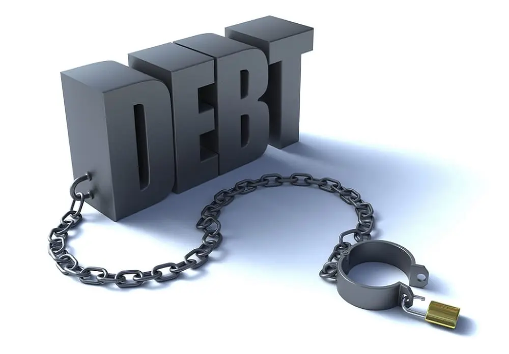 نمودار تأثیر بدهی دولت بر رشد اقتصادی