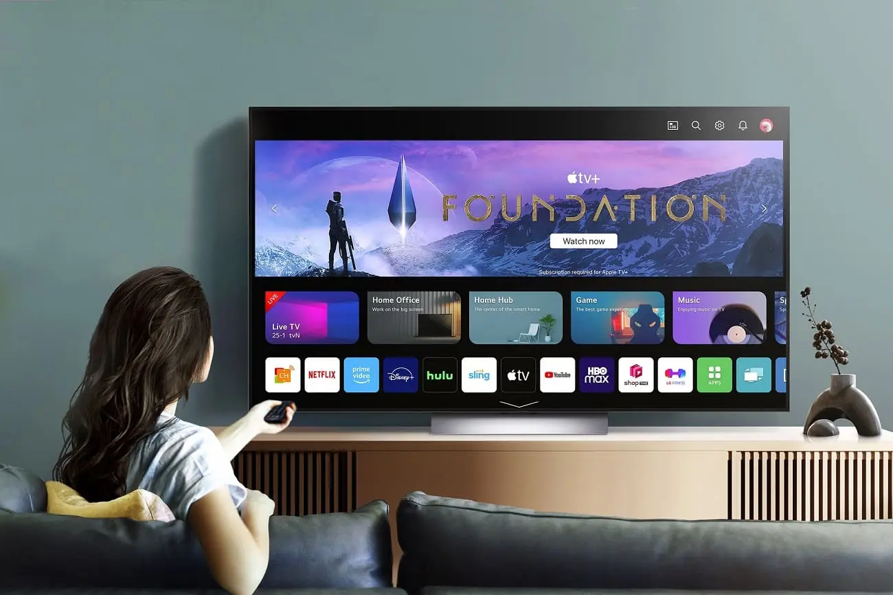 تلویزیون هوشمند با سیستم صوتی Dolby Atmos و کیفیت تصویر ۴K