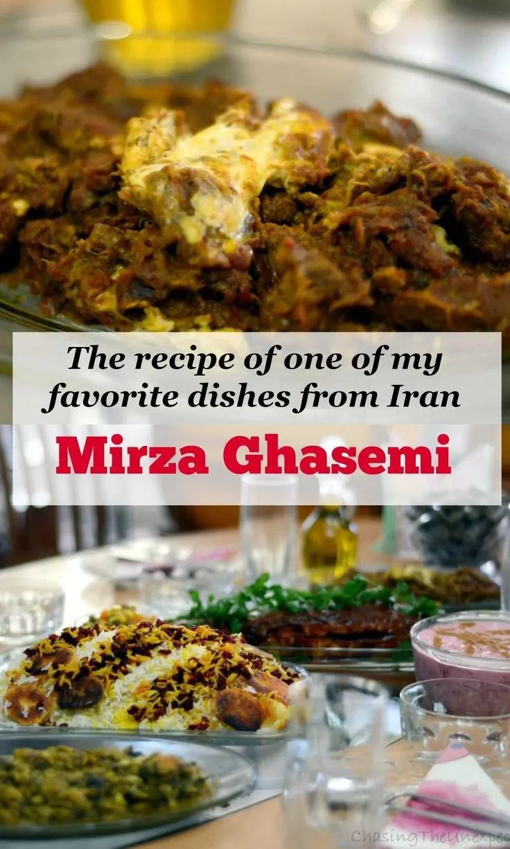 مواد اولیه برای تهیه میرزا قاسمی اصیل