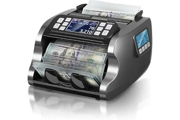 دستگاه پول شمار با قابلیت تشخیص پول‌های کاذب و ارزهای مختلف