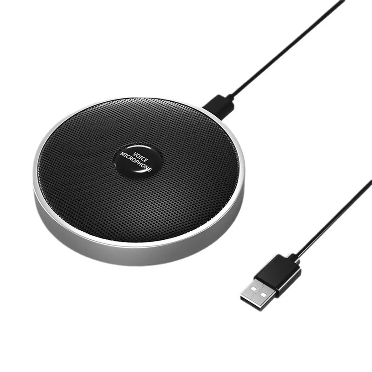 میکروفون دسکتاپ با پایه و کابل USB برای استفاده در جلسات آنلاین