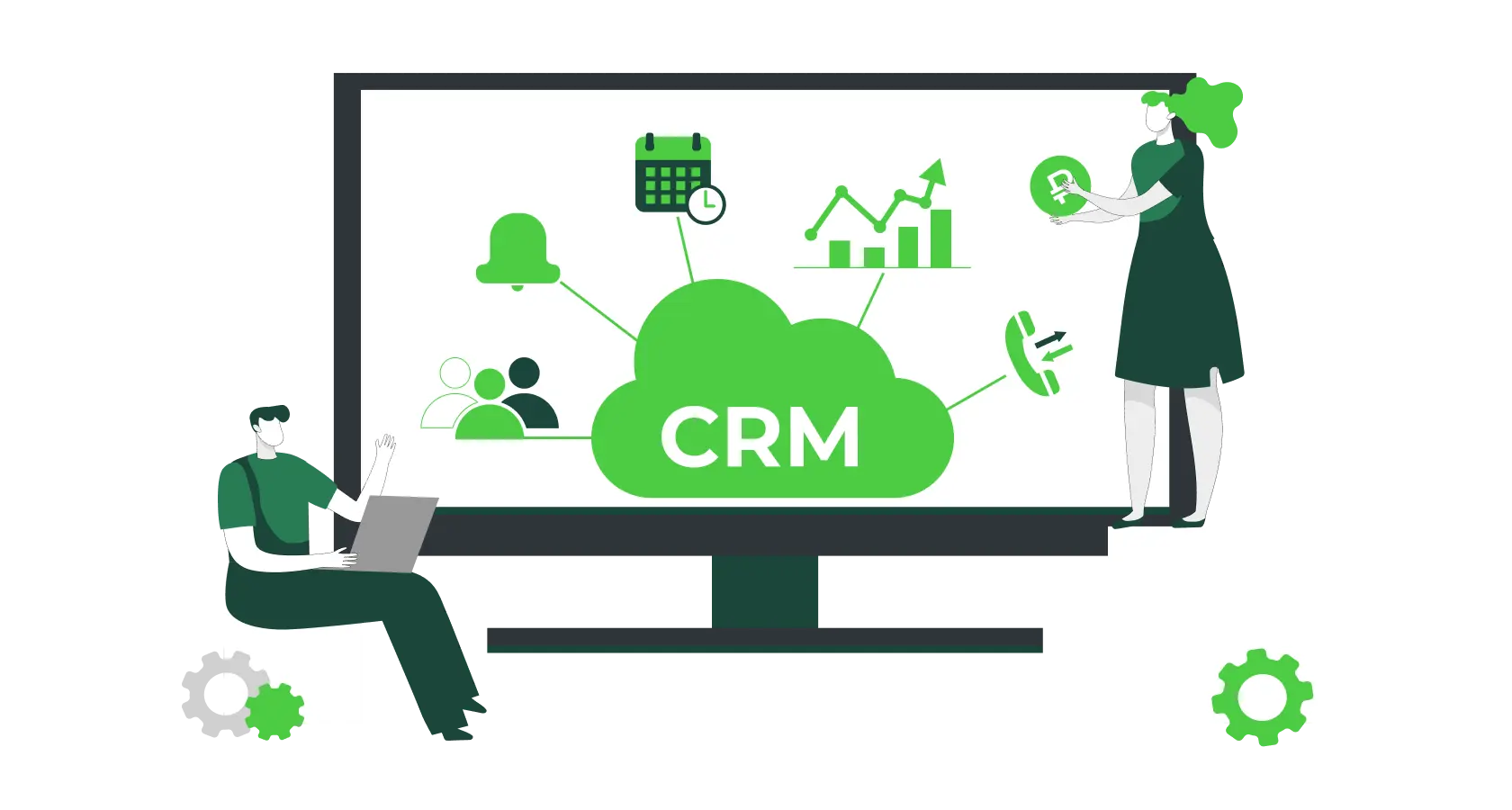 نمونه‌ای از رابط کاربری یک سیستم مدیریت ارتباط با مشتری (CRM) که امکانات مختلفی مانند مدیریت لیدها و اتوماسیون را ارائه می‌دهد