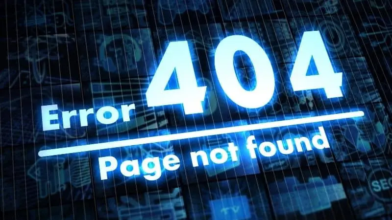 نمونه گزارش خطاهای 404 در ابزارهای تحلیل سئو