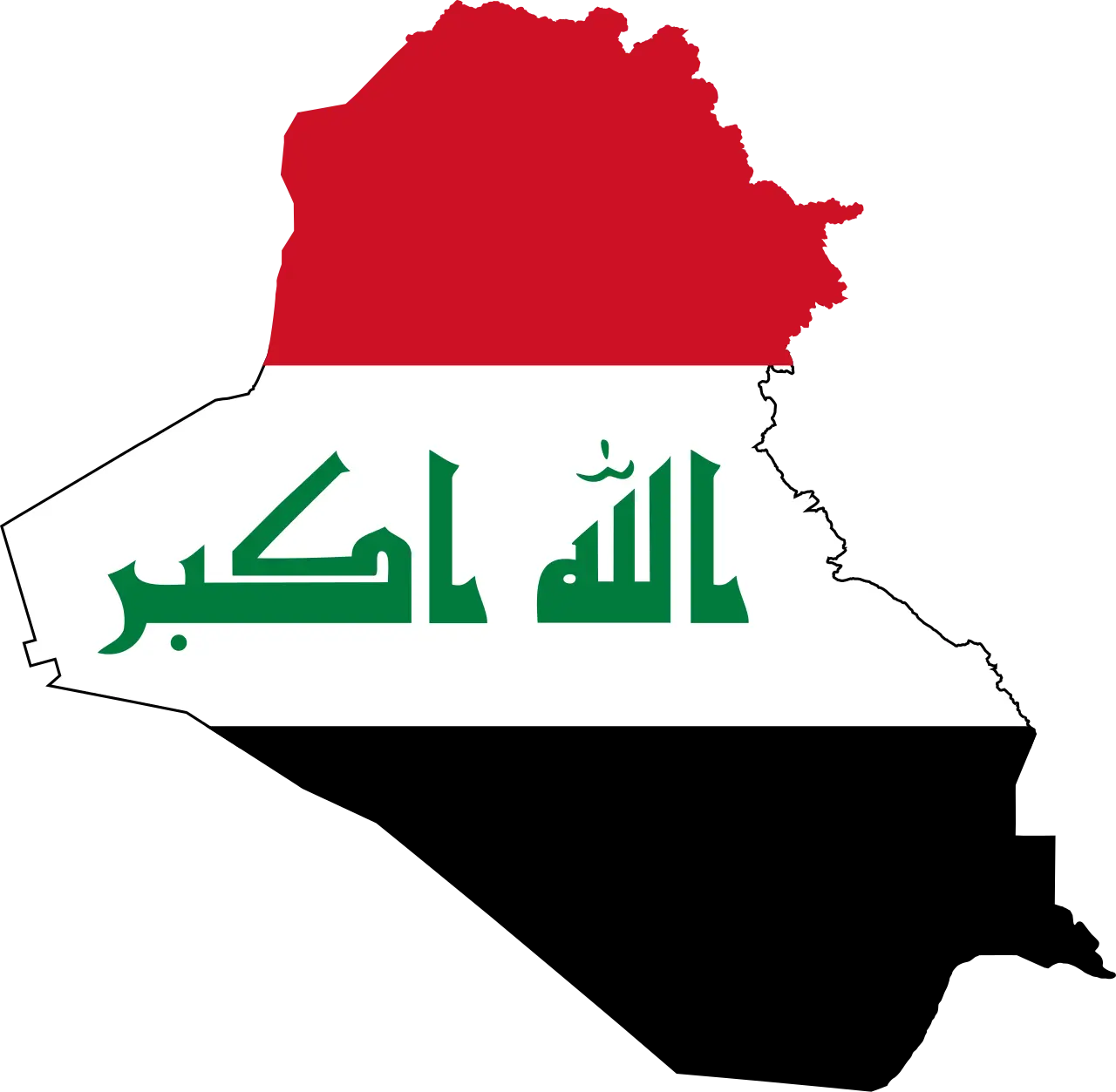 نقشه جغرافیایی عراق که موقعیت استراتژیک این کشور در خاورمیانه را نشان می‌دهد