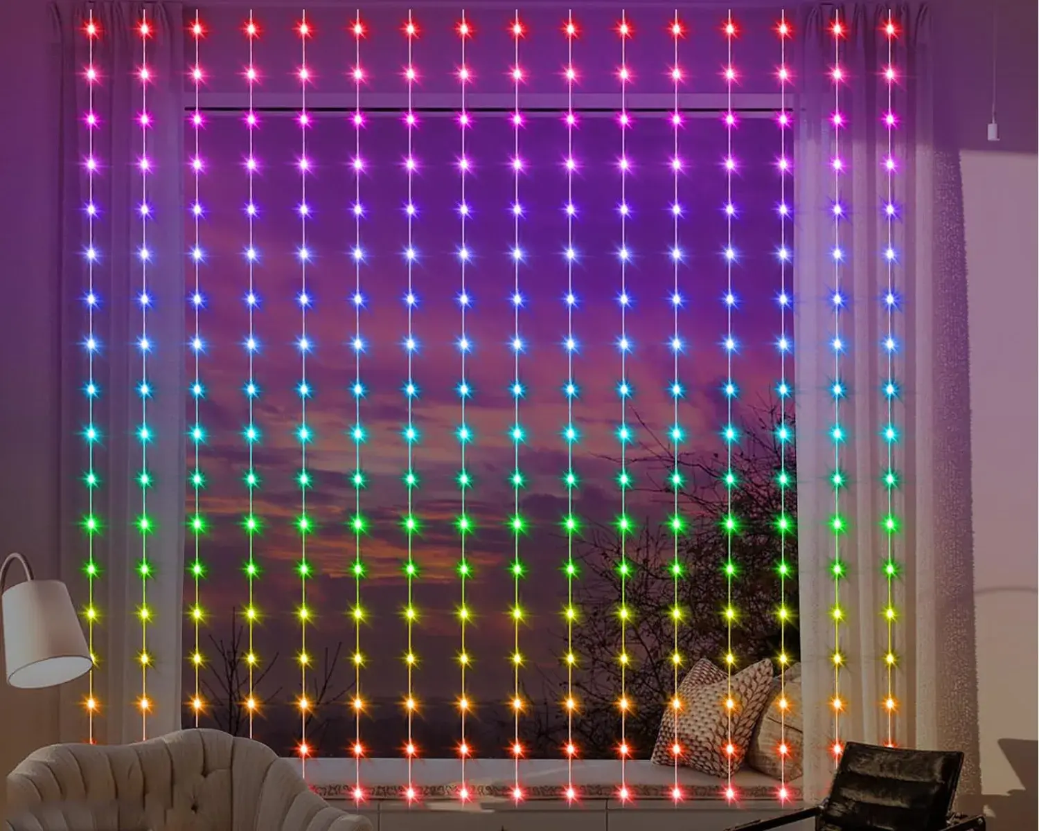 رشته‌های نور RGB برای ایجاد جو خاص در عکاسی
