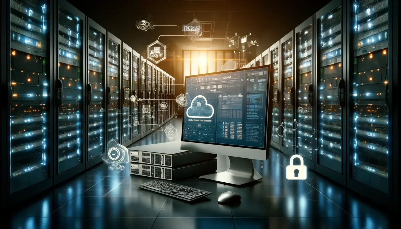نمایی از پنل مدیریت یک هاست مجازی خصوصی (VPS)