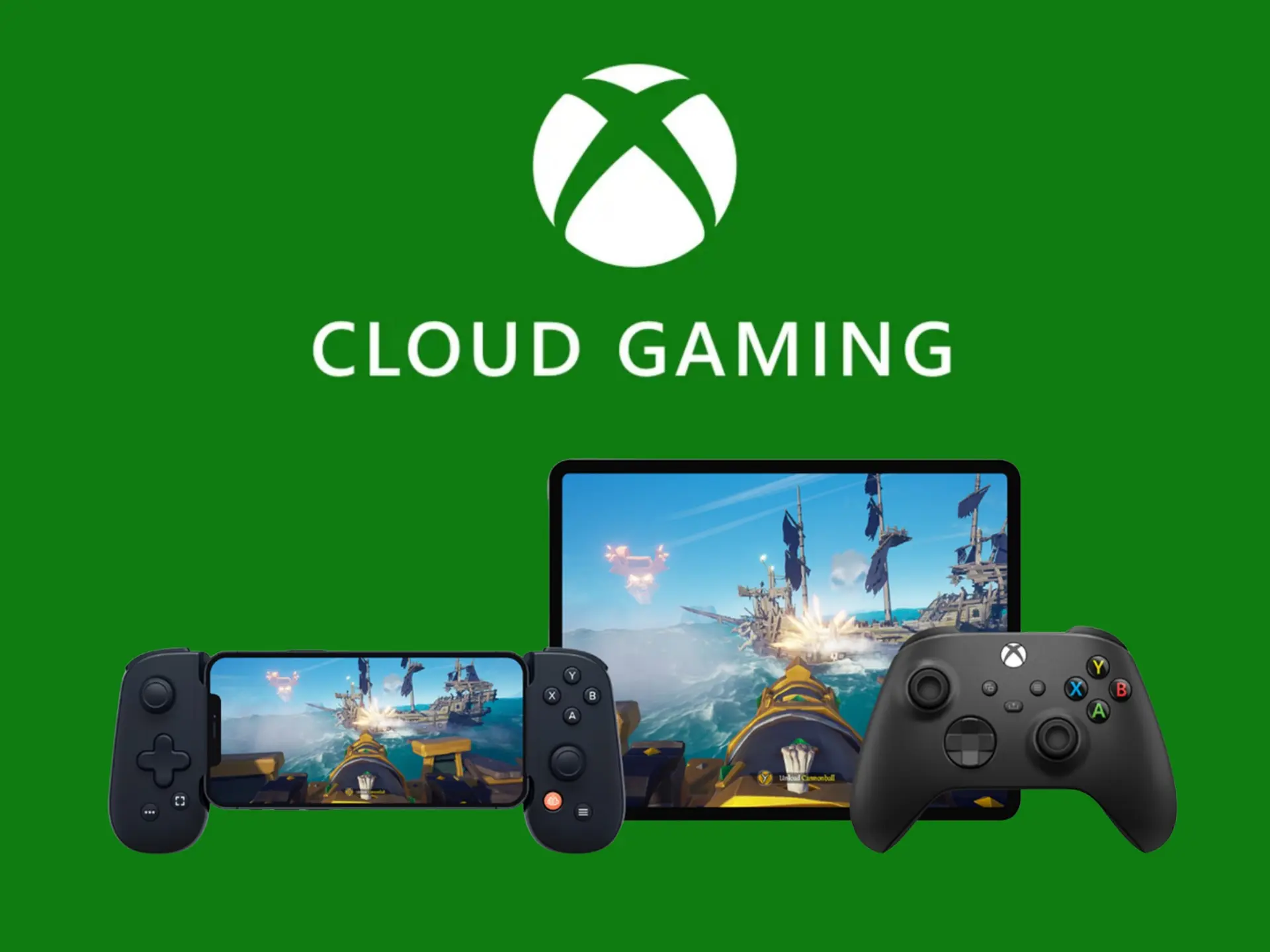 نمایش کنسول Xbox که از فناوری کلاود گیمینگ برای ارائه بازی استفاده می‌کند