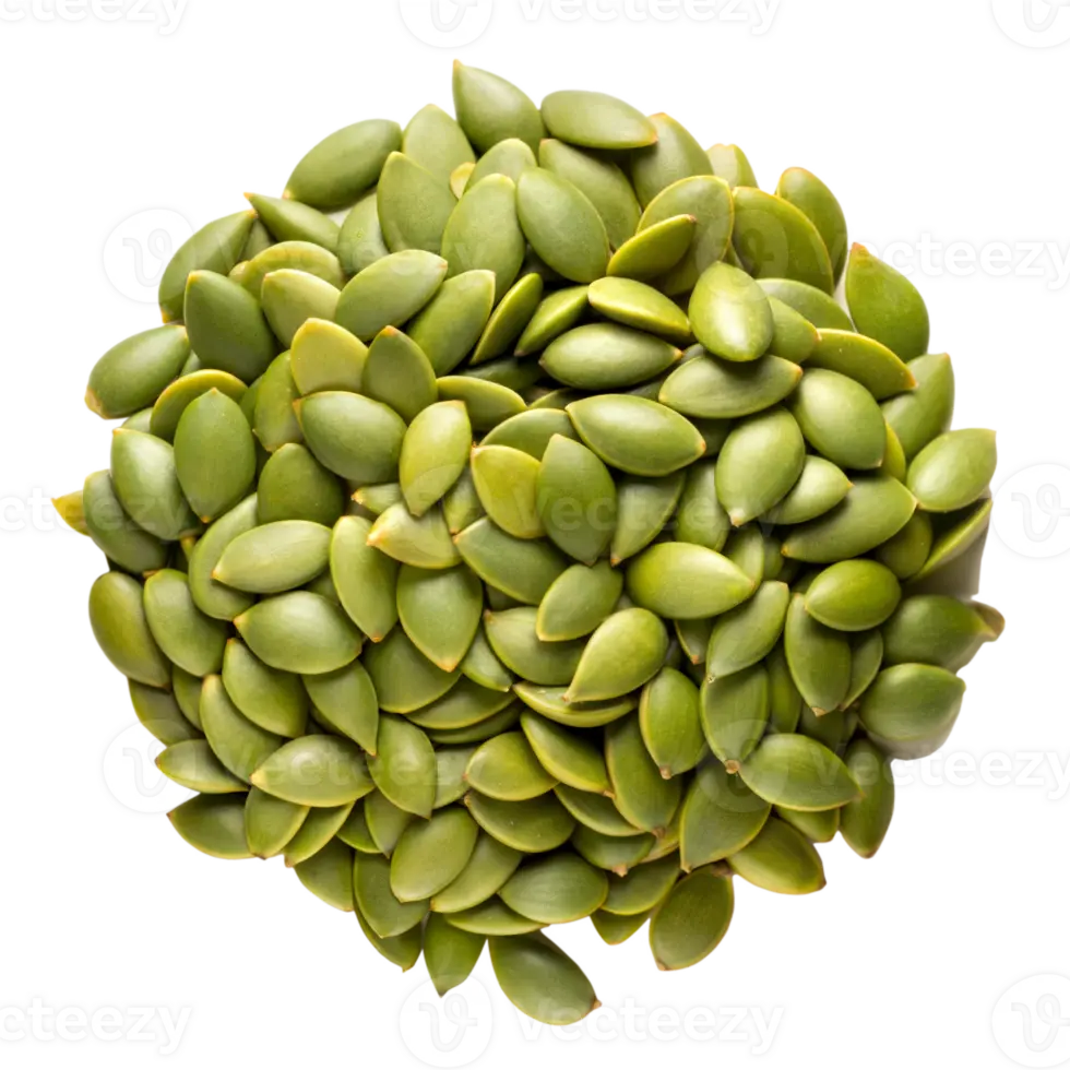 مغز تخمه کدو سبز و پوستدار در حالت خام