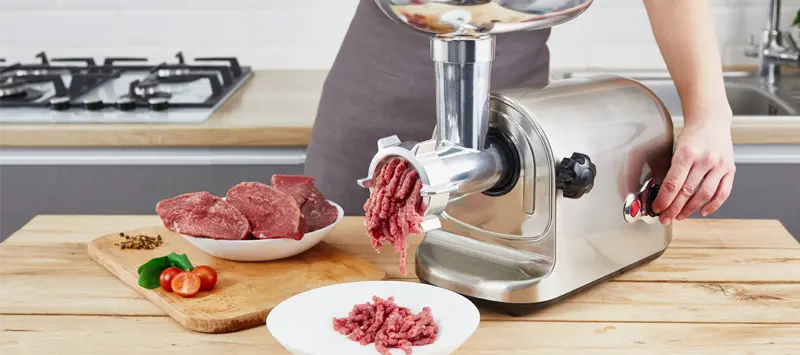 چرخ گوشت با ظرفیت بالا و طراحی قابل جمع‌آوری