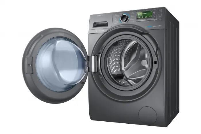 ماشین لباسشویی با پنل کنترل دیجیتال و نمایشگر LCD