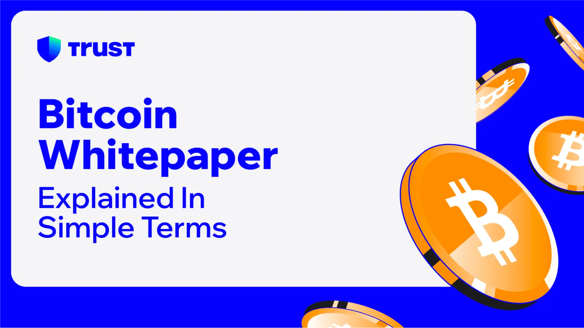 نسخه دیجیتال وایتپیپر بیتکوین با لوگوی بیتکوین