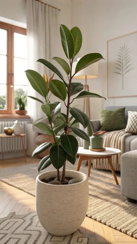 گیاهان بزرگ در یک فضای بزرگ و روشن