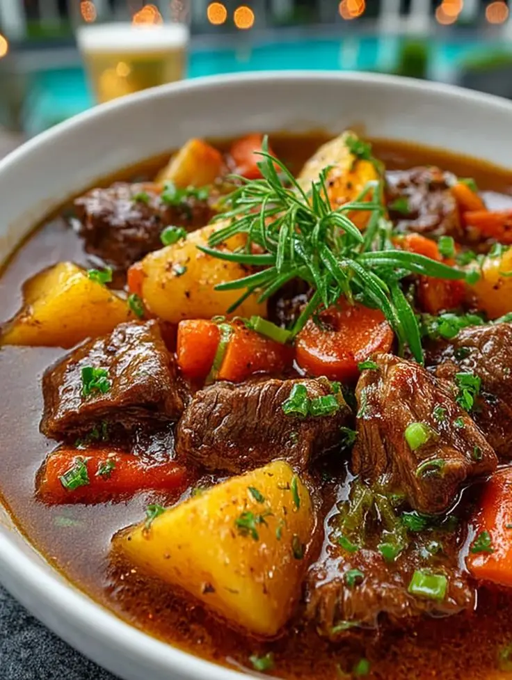 سرخ کردن گوشت در قابلمه برای قورمه سبزی
