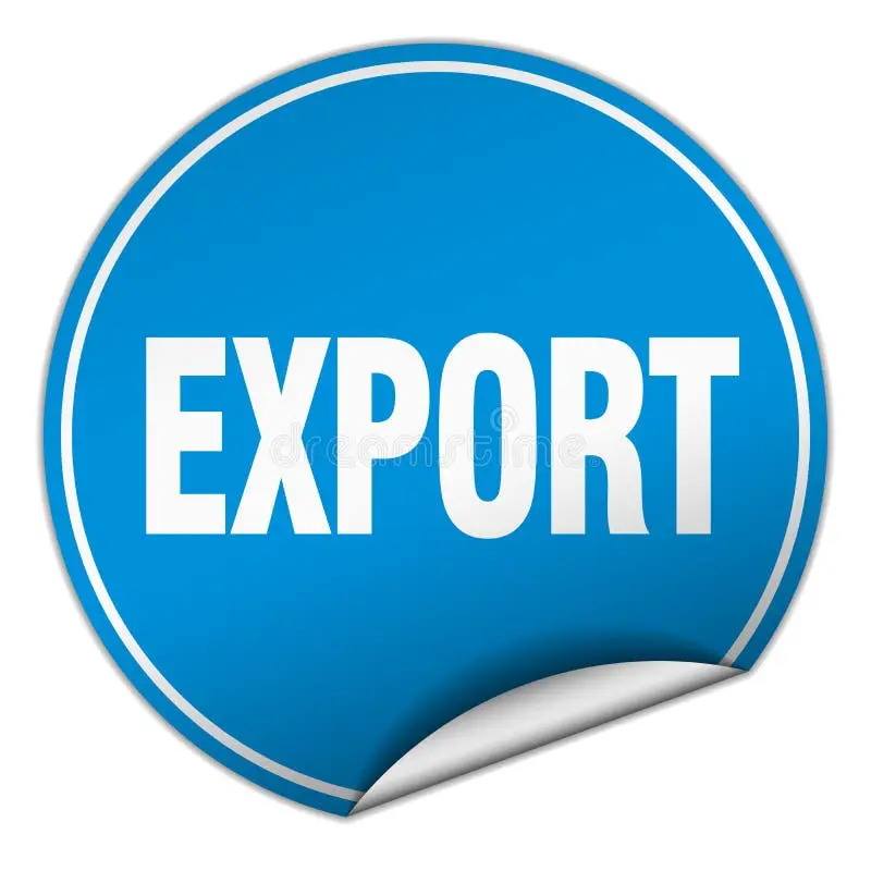 برچسب صادراتی با نماد جهانی تجارت و حمل و نقل