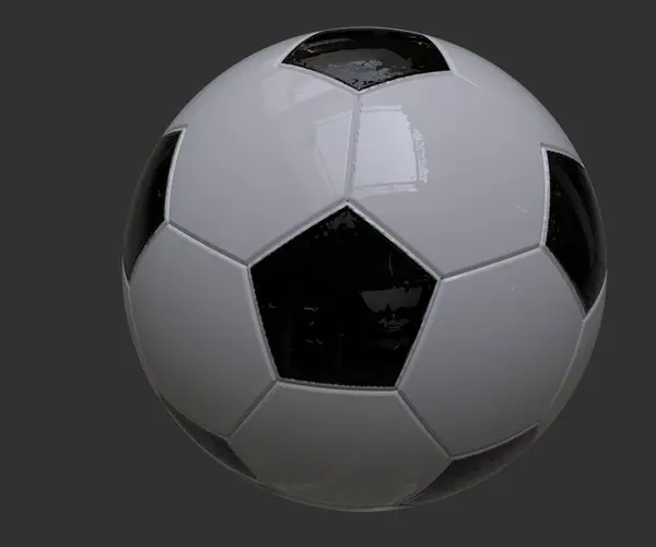 نمونه توپ فوتبال با طراحی خاص و مواد ضدآب