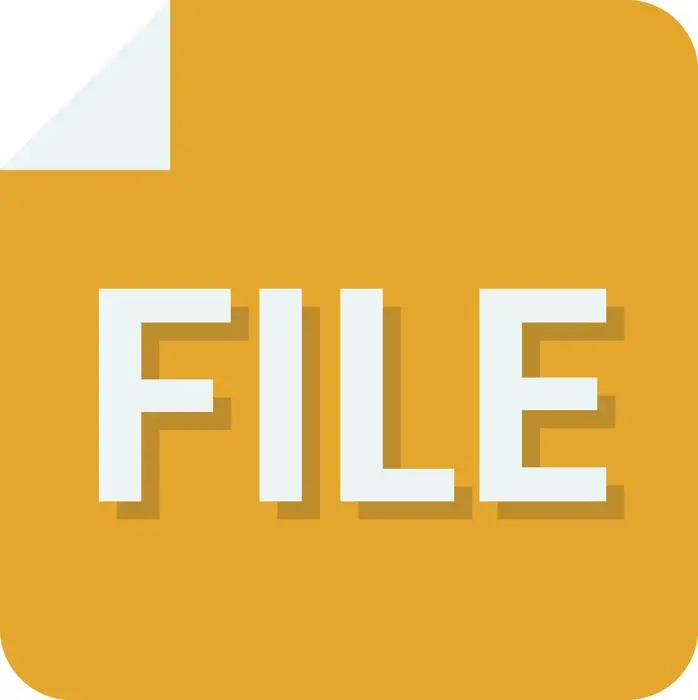نمایش گرافیکی یک فایل با پسوندهای مختلف در سبک مینیمال