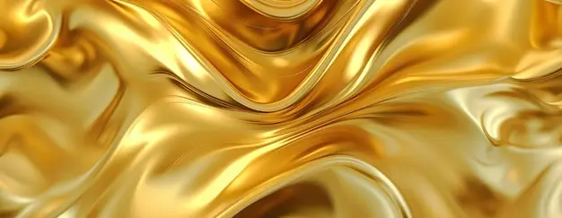 نمونه‌ای از سطح طلا با نورپردازی خاص