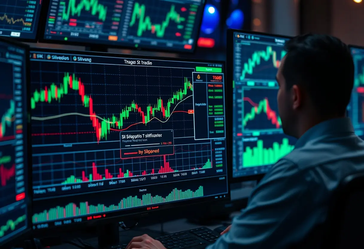 نمودار تأثیر اسلیپاژ در معاملات فارکس