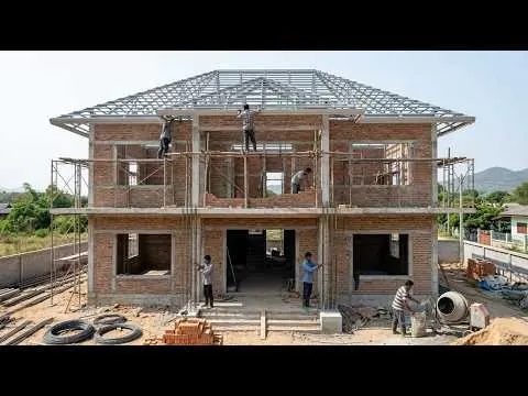 نمونه طراحی اولیه یک خانه با نمای مدرن و معماری مناسب