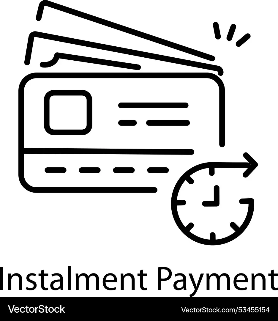 نمودار ساده پرداخت اقساطی و نحوه تقسیم‌بندی هزینه‌ها در خریدهای آنلاین