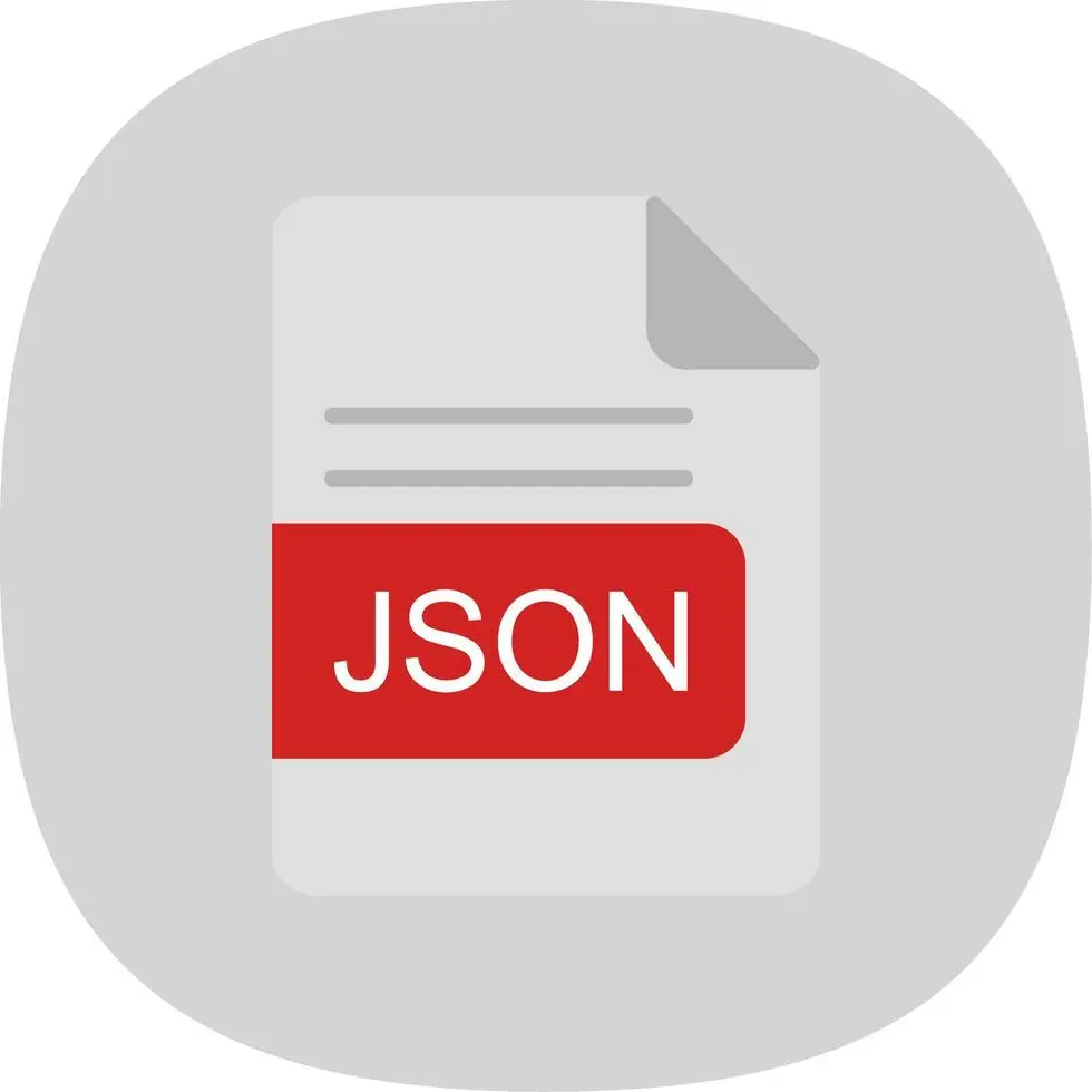 نمونه‌ای از فایل JSON در محیط برنامه‌نویسی