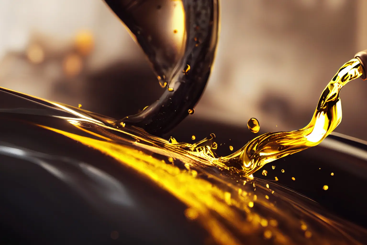 روغن موتور با ویسکوزیته 0W-30 در کانتینر شفاف