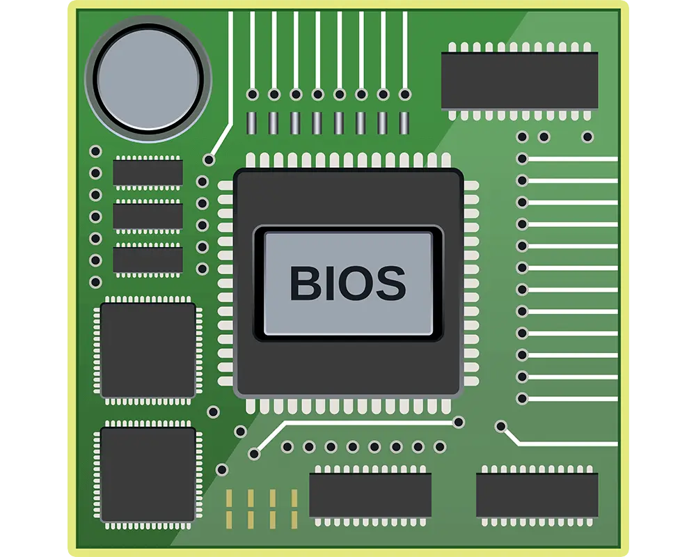 منوی تنظیمات BIOS در یک کامپیوتر شخصی