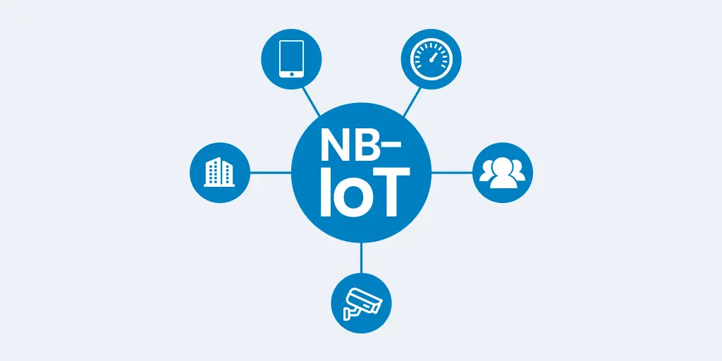 نمونهای از توسعه یک پروژه NB-IoT که شامل مدول ارتباطی، دستگاه و شبکه اینترنت اشیا است