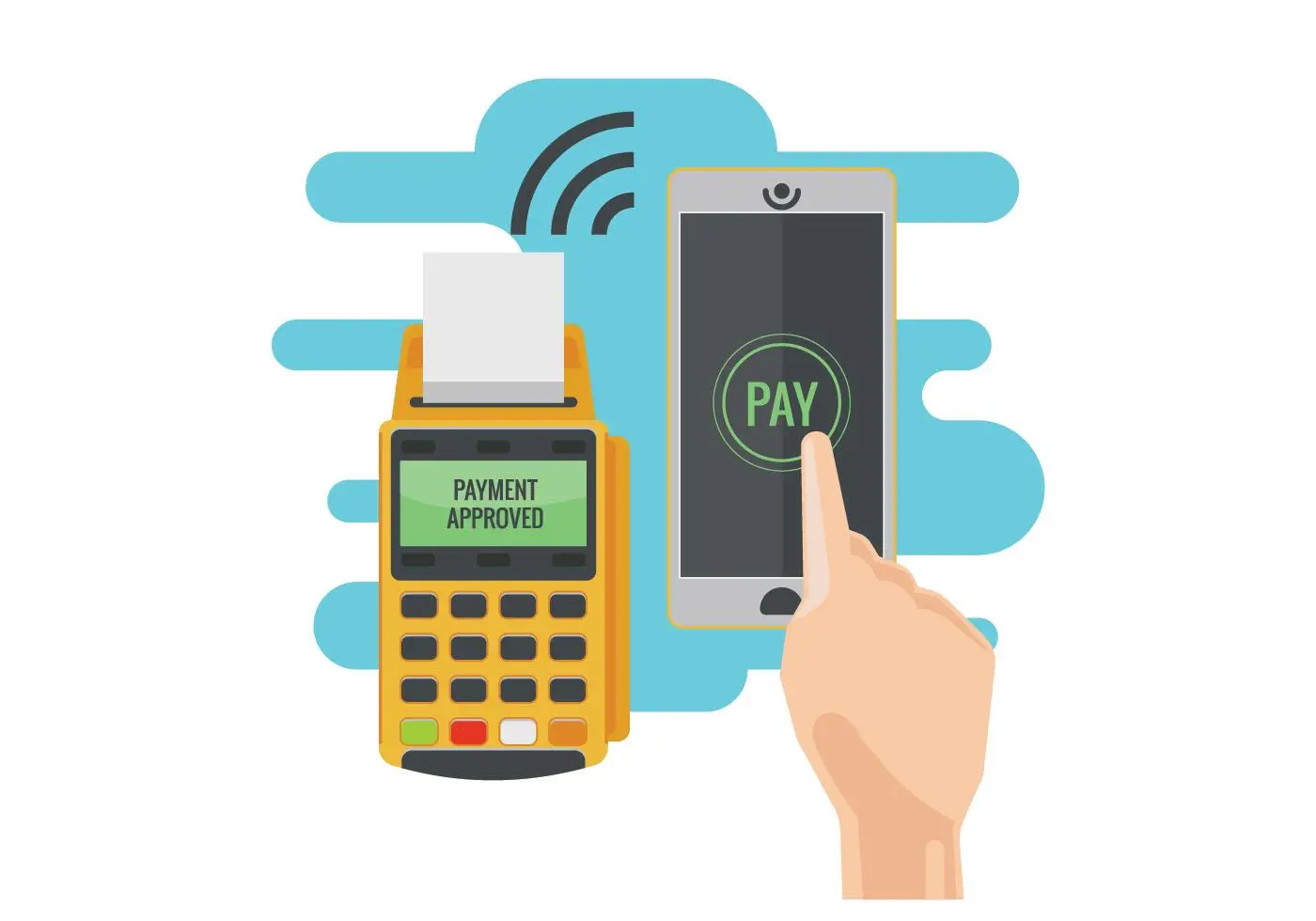 پرداخت بدون تماس با استفاده از فناوری NFC در گوشی هوشمند