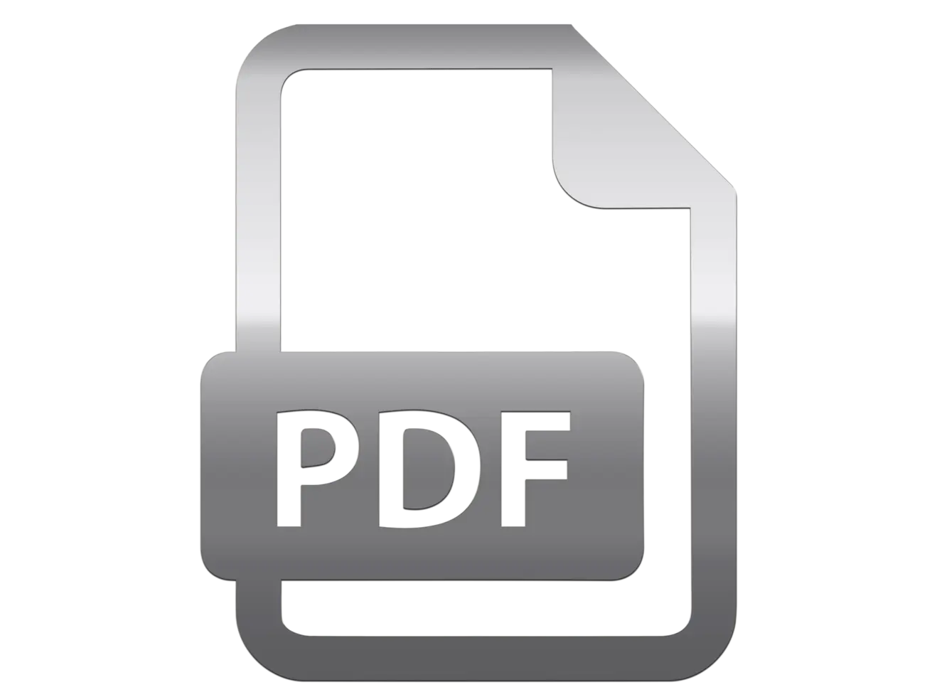 آیکون فایل PDF بر زمینه شفاف