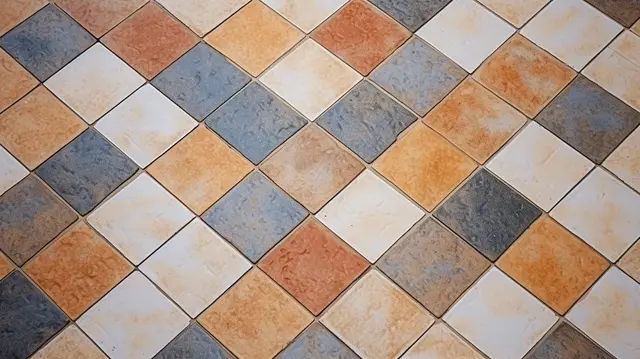 نمونه کاشی‌های سرامیکی با سطح ضد لغزش برای حمام