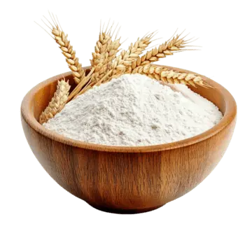 چنبره چوبی پر از آرد گندم کامل