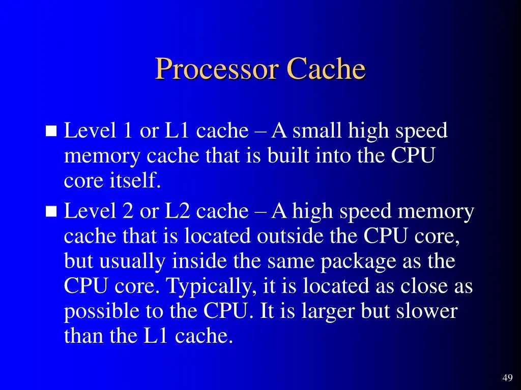 معماری پردازنده با نمایش سطوح مختلف Cache و ارتباط آن با هسته‌های CPU