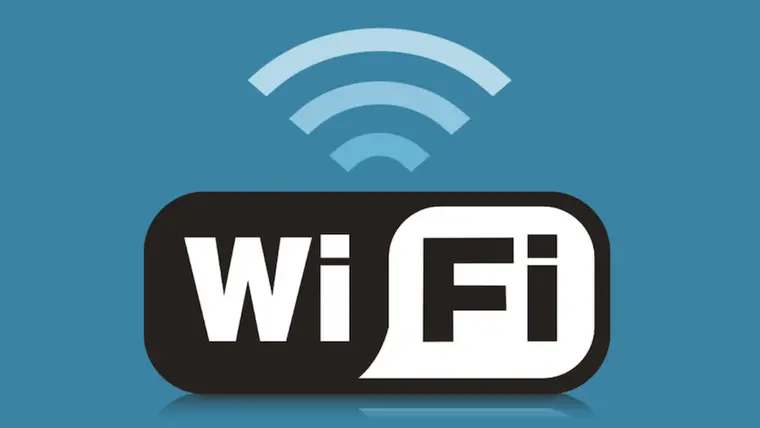 نمایش گرافیکی شبکه Wi-Fi در یک محیط خانگی با دستگاههای مختلفی که به آن متصل هستند
