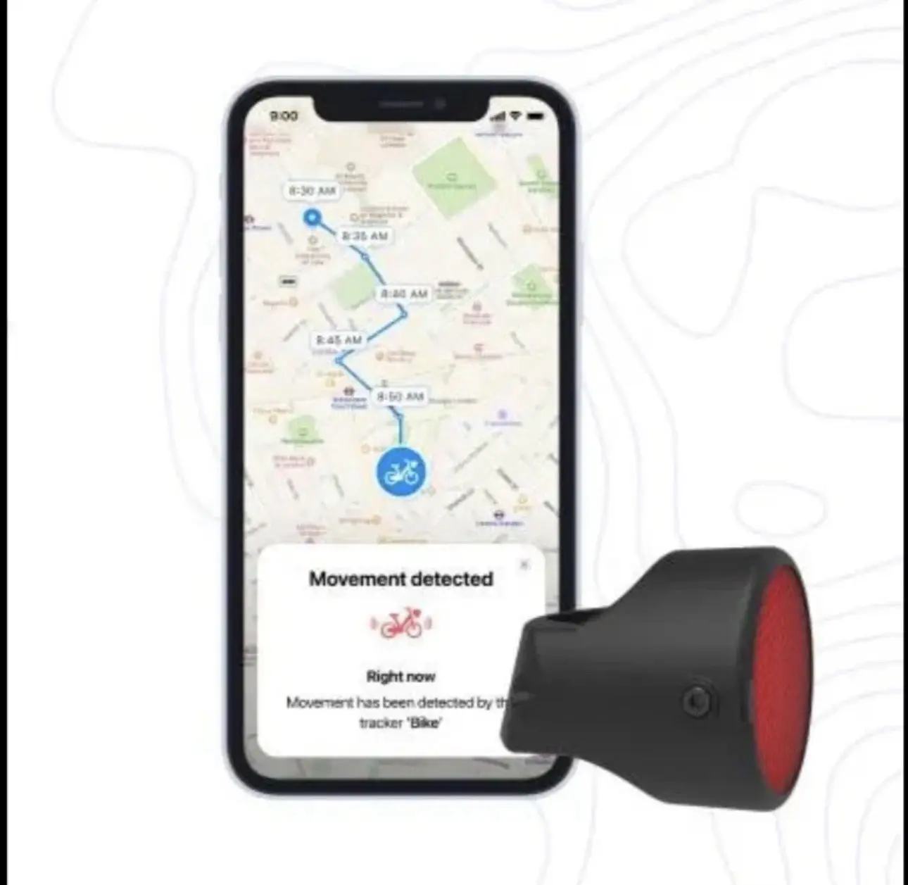 نمونه‌ای از دستگاه‌های GPS دوچرخه با نمایشگر دیجیتال و اطلاعات مسیر