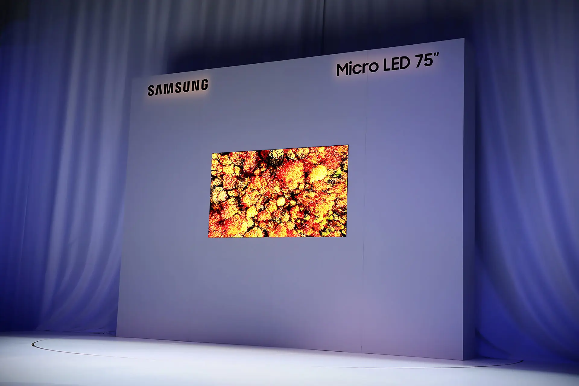 نمونه‌ای از نمایشگرهای MicroLED سامسونگ با طراحی مدرن