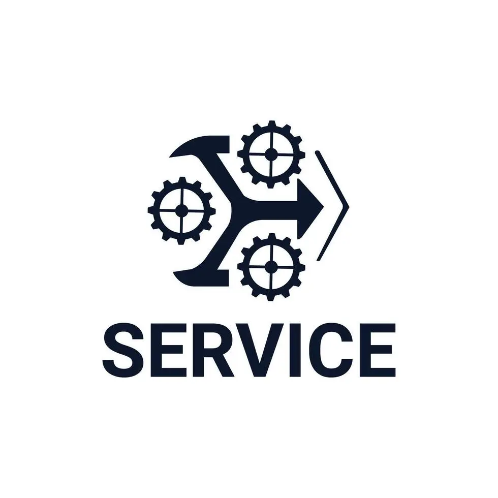 نمونه طراحی لوگو برای خدمات محصولی، نشان‌دهنده استانداردسازی و برندسازی در مدل Productized Service